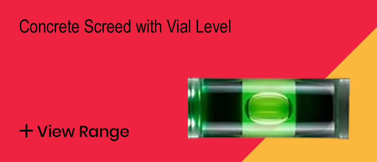 Concrete Screed with Vial Level