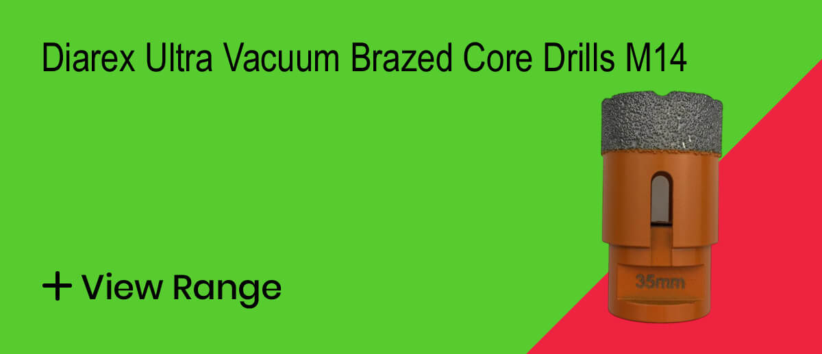 Diarex Ultra Vacuum Brazed Core Drills M14
