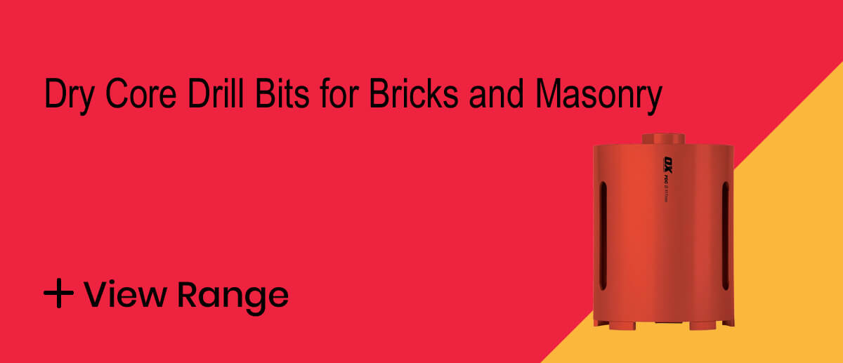 Dry Core Drill Bits for Bricks and Masonry — Betontools Australia