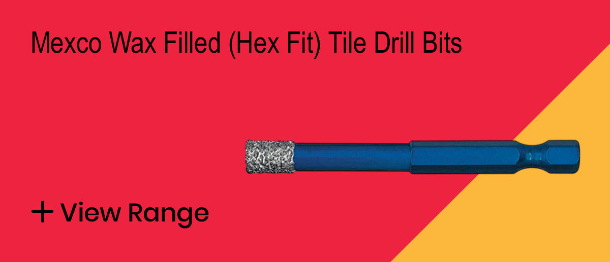 Mexco Wax Filled (Hex Fit) Tile Drill Bits