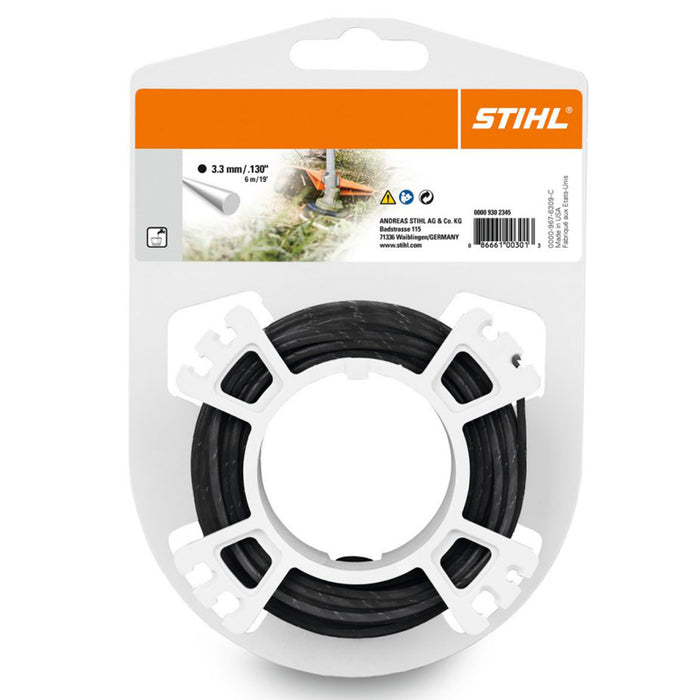 STIHL 0000 930 2287 3.3mm x 137m Black Round Mowing Nylon Line