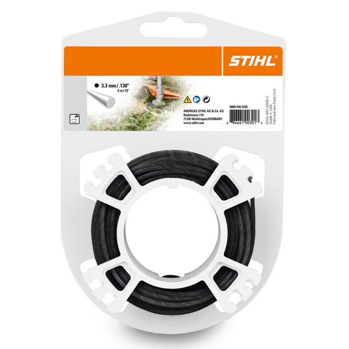 STIHL 0000 930 2347 3.3mm x 38m Black Round Mowing Nylon Line
