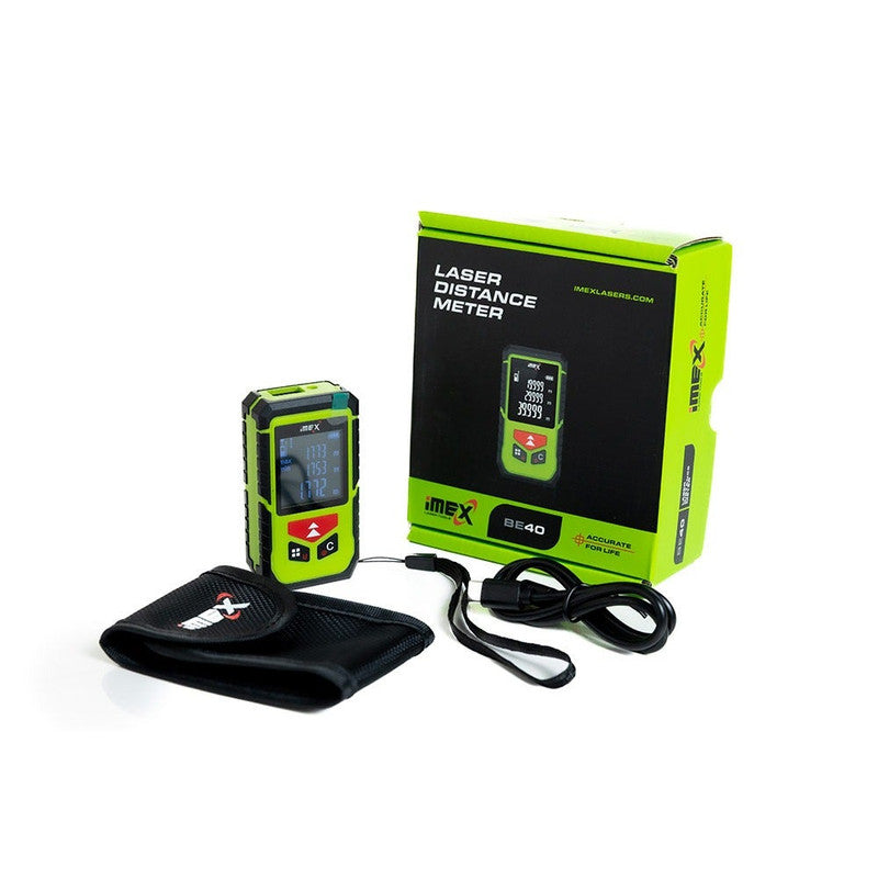 IMEX Red Beam Laser Distance Meter 40m