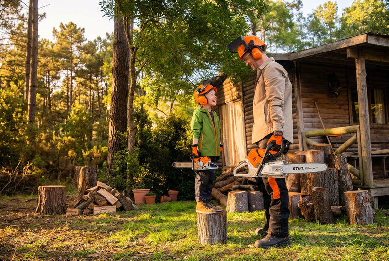 STIHL MS 500i Kids Toy Chainsaw - Battery Operated
