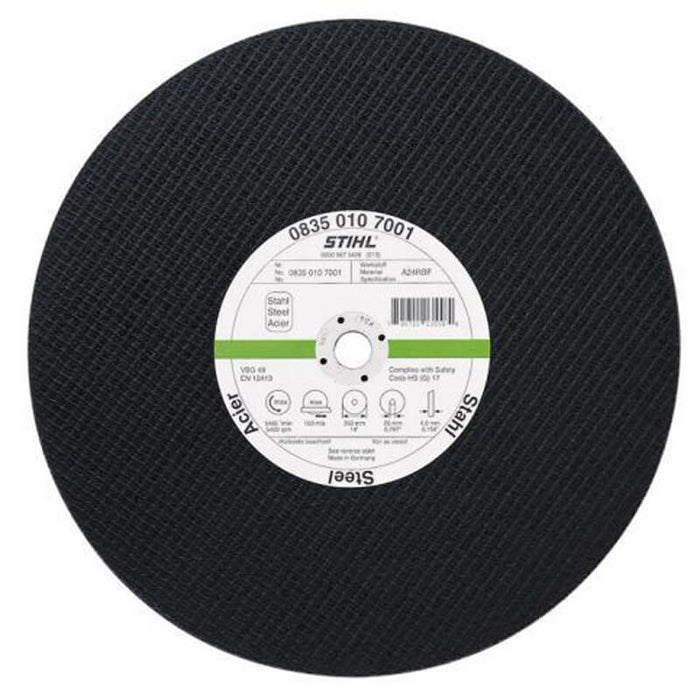 STIHL 0835 010 7001 - Abrasive Wheel K-ME Cutting Disc Made of Synthetic Resin Steel