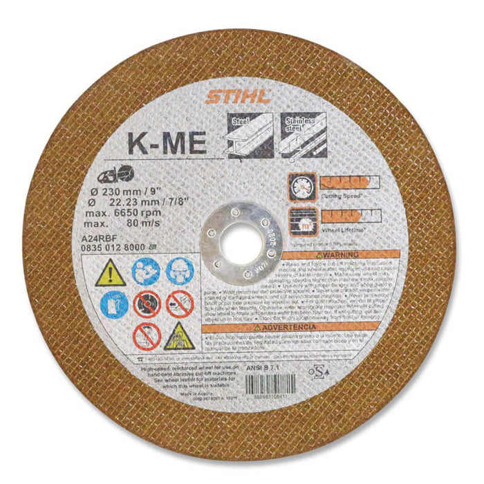 STIHL 0835 012 7000 Resin 230mm - ID 22.23mm Abrasive Cutting Wheel
