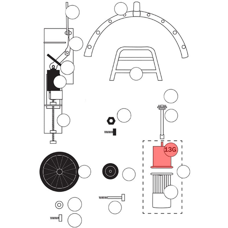 SoRoTo Gear Box only no Motor to Suit 80L, 100L and 120L SORMU013G