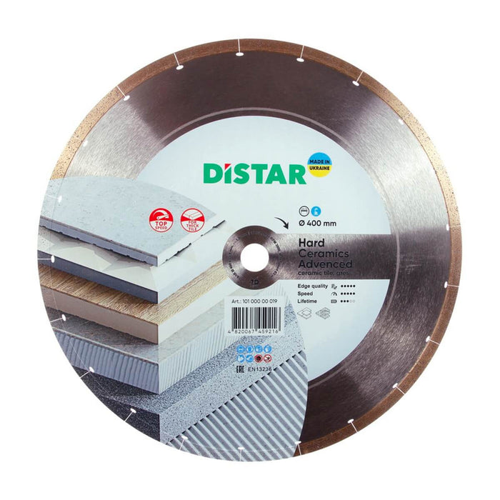 Distar Diamond cutting wheel 1A1R 400x25.4 Hard ceramics Advanced - 10100000019