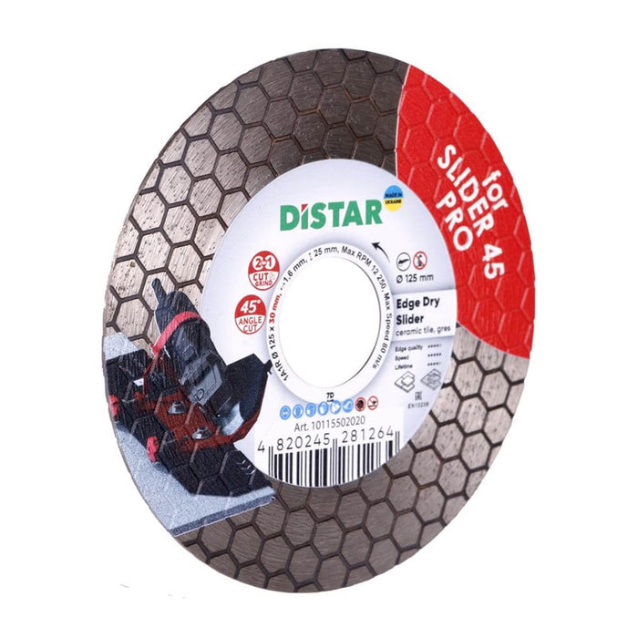 Distar Diamond Cutting Blade 125x30 Edge Dry Slider - 10115502020