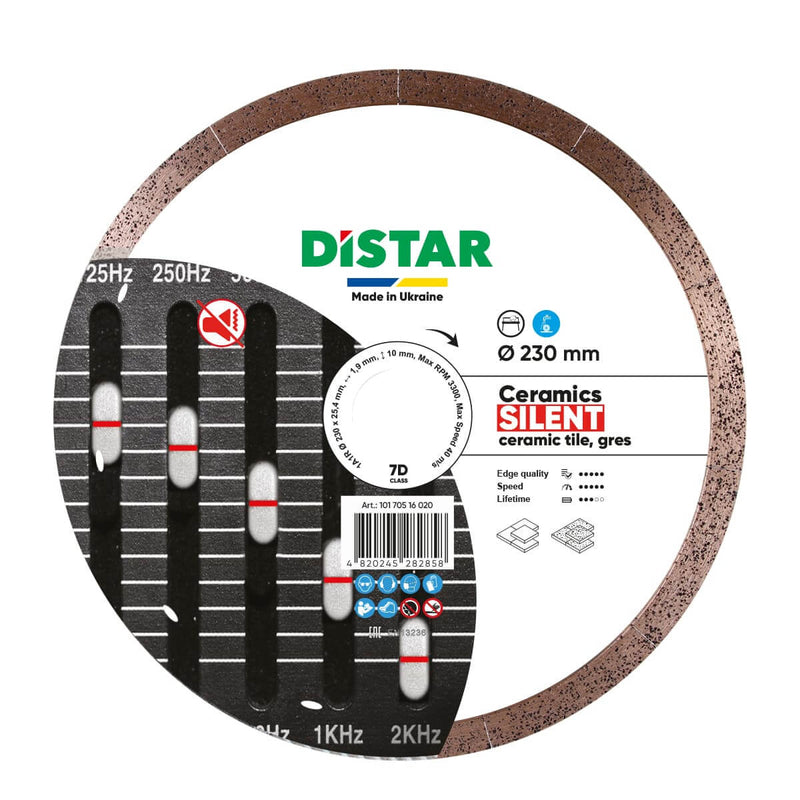 Distar Ceramic Silent Diamond Cutting Blade 1A1R 10170516021 - 1120529019