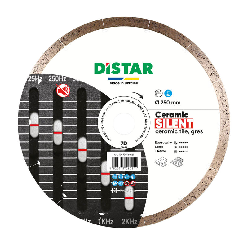 Distar Ceramic Silent Diamond Cutting Blade 1A1R 10170516021 - 1120529019