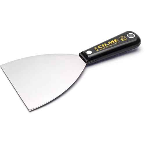 CO.ME 150mm Stainless Steel Mirror-polished Putty Knife Spatula with Sharp Edges 10515000