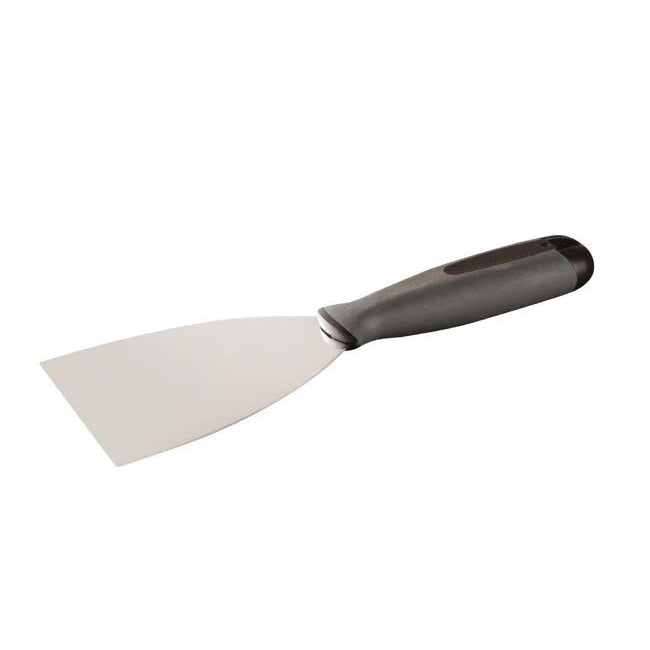 CO.ME Stainless Steel Scraper Putty Knife Rubber Handle