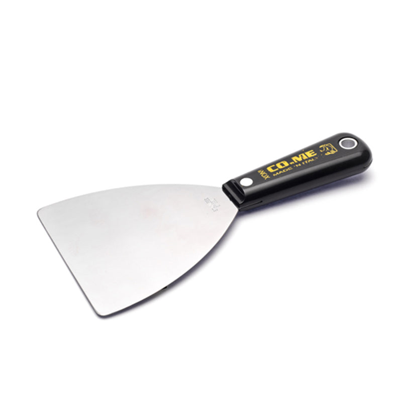 CO.ME 150mm Stainless Steel Scraper with Round Corners And Plastic Handle - 105LU150