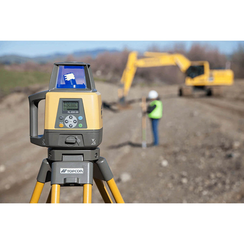 Topcon RL-200 2S Dual Grade Laser (Rechargeable with PREMIUM - LS110D Receiver & Remote Control)