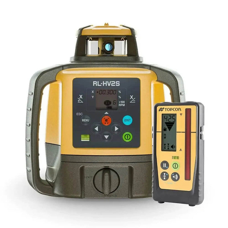 Topcon RL-HV2S Dual Grade Rotating Laser (Rechargeable with PREMIUM - LS110D Receiver)