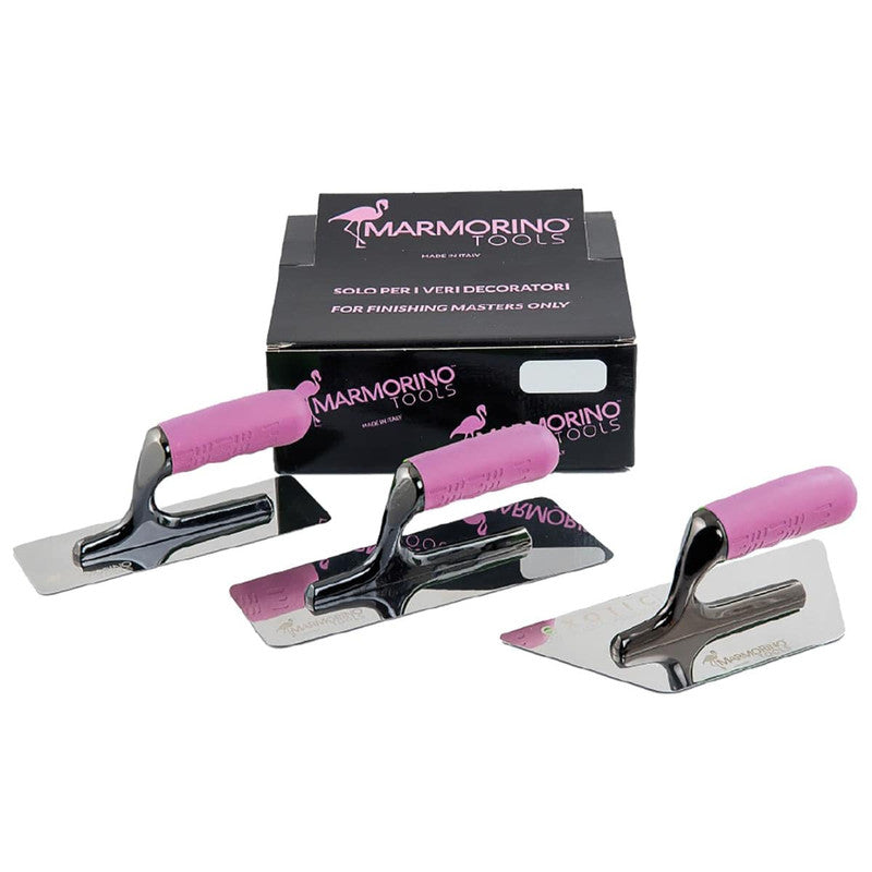 Marmorino Tools Limited Edition Kit Pink 3 Piece Trowel