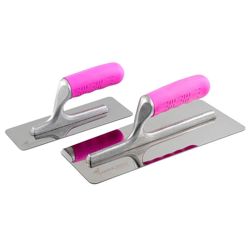 Marmorino Tools Stilmirror Pink Kit 2 Pieces Trowel