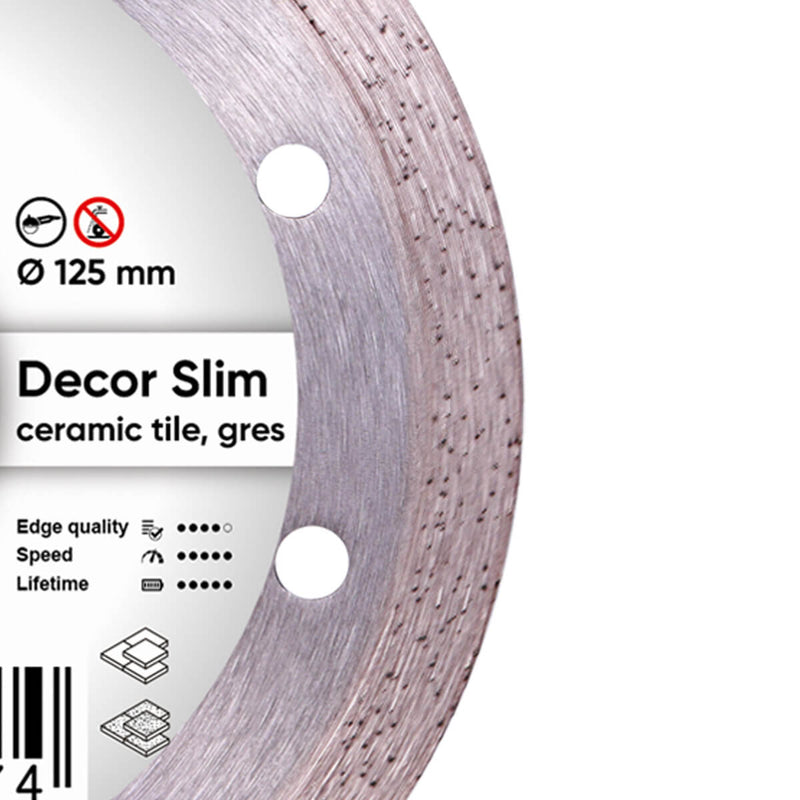 DISTAR Porcelain Diamond Cutting Blade 125mm Decor Slim - 11115427010
