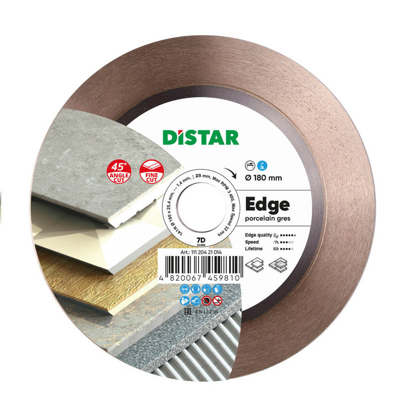 Distar Diamond Cutting Blade 1A1R 180 Edge - 11120421014