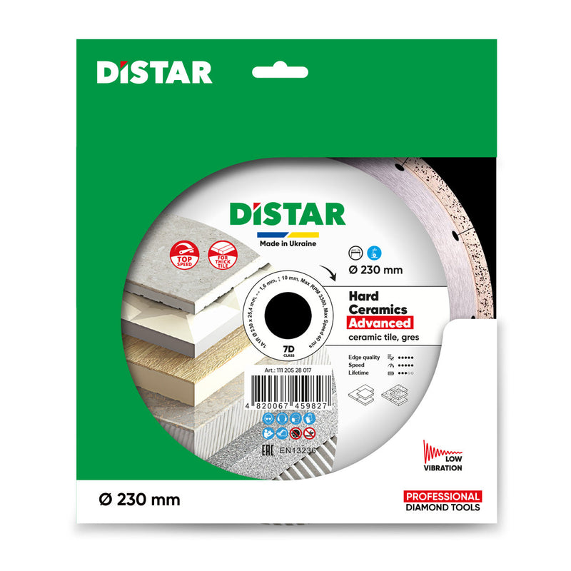 Distar 1A1R 230x1,6x10x25,4 Hard ceramics Advanced 11120528017
