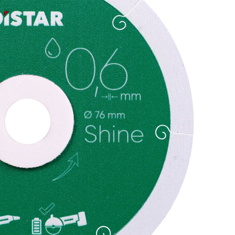 Distar Shine 3" Ultra-Thin Diamond Blade for Porcelain Tile - 11143158059