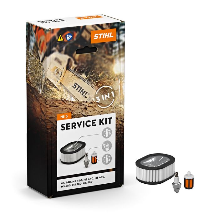 STIHL 11240074101 MS 440, MS 460, MS 640, MS 650, MS 660, MS 880 Service Kit 3 for Chainsaw