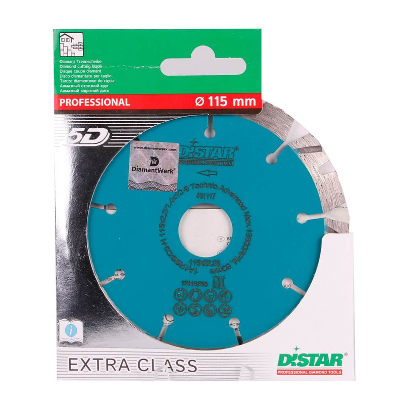 DisTar TECHNIC ADVANCED Diamond Blade 5D Extra Class 115mm - Betontools Australia