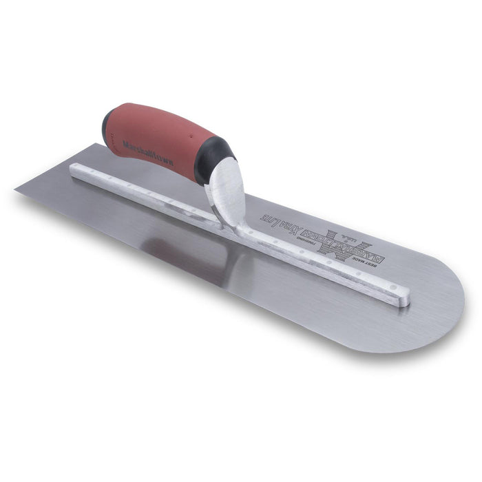 Marshalltown 457 X 102 Rounded Front Carbon Steel Trowel - Durasoft - MXS81RED - 10047