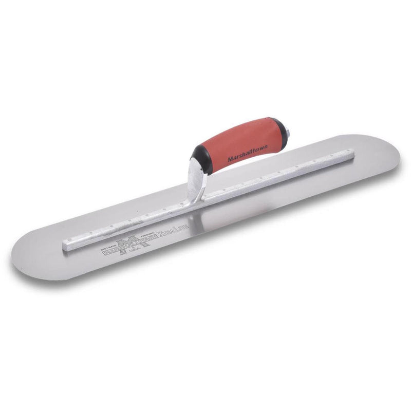Marshalltown 457X102mm Fully Round High Carbon Steel with DuraSoft Handle Finishing Trowel - MXS81FRD - 13525