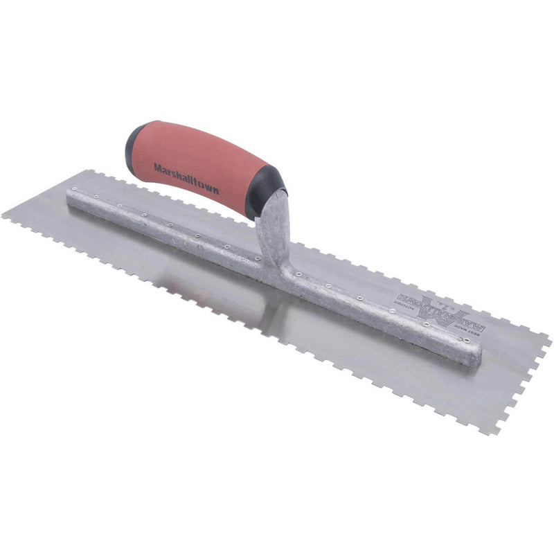 Marshalltown 3 Sided Notch Trowel 406 X 102mm  - DU650SD - 13666