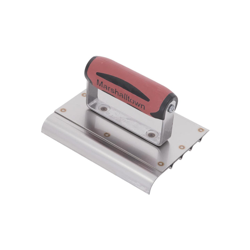 Marshalltown Safety Edger Ss - 152 X 127 X 13mm Rad, 16mm Lip, And 4 Grooves - 4280D - 14280
