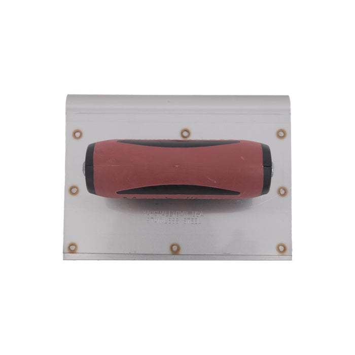 Marshalltown Safety Edger Ss - 152 X 127 X 13mm Rad, 16mm Lip, And 4 Grooves - 4280D - 14280