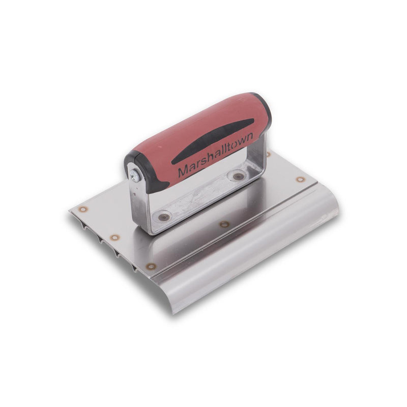 Marshalltown Safety Edger Ss - 152 X 127 X 13mm Rad, 16mm Lip, And 4 Grooves - 4280D - 14280