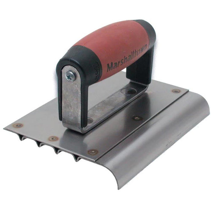 Marshalltown Safety Edger Ss - 152 X 127 X 13mm Rad, 16mm Lip, And 4 Grooves - 4280D - 14280