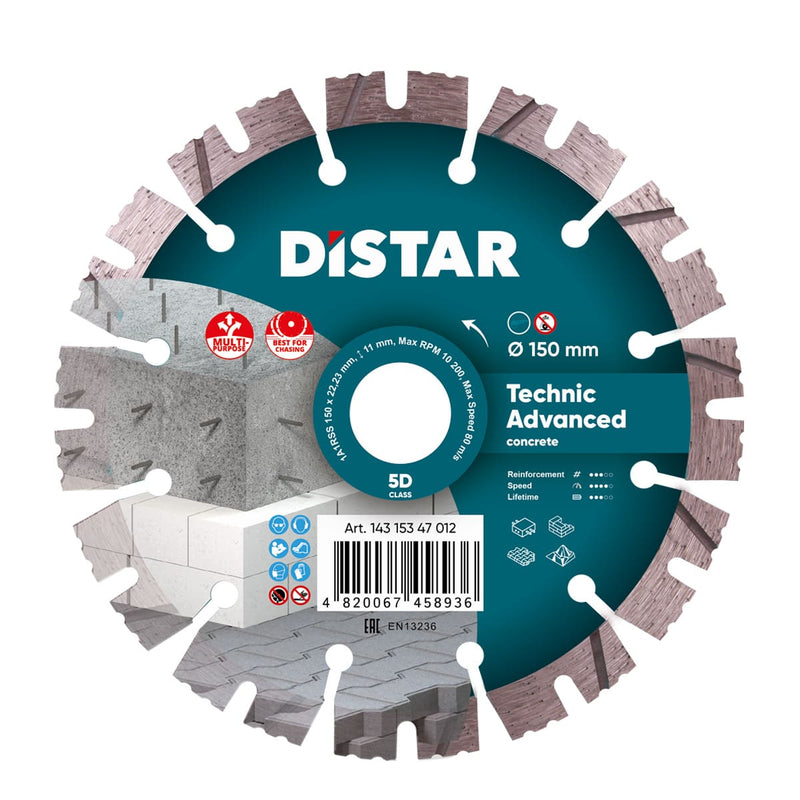 DisTar TECHNIC ADVANCED Diamond Blade 5D Extra Class 150mm