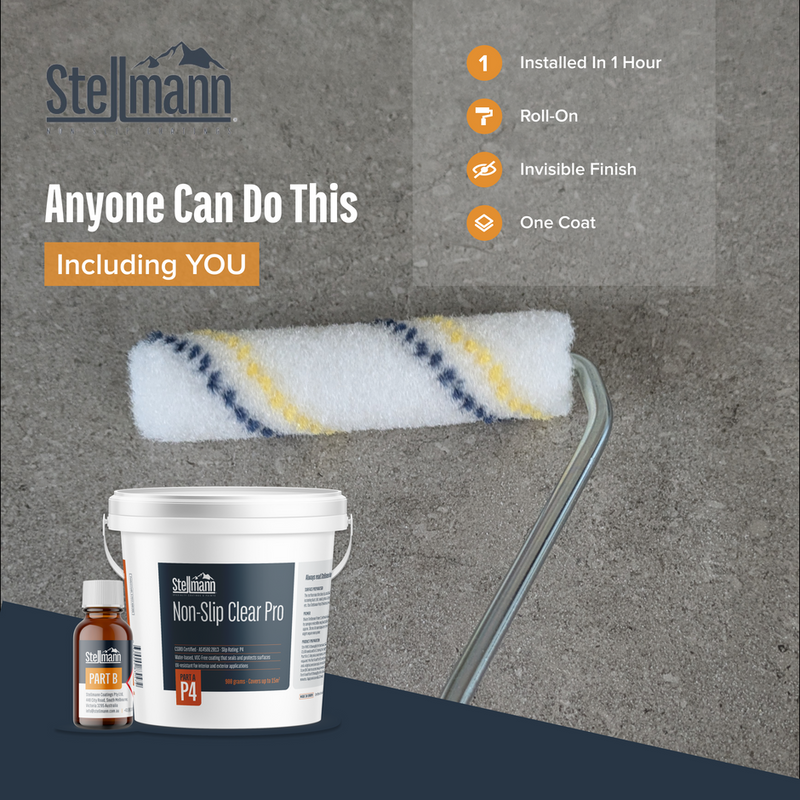 Stellmann Non-Slip Clear PRO P4 - 15m2 - 15m2 Kit P4
