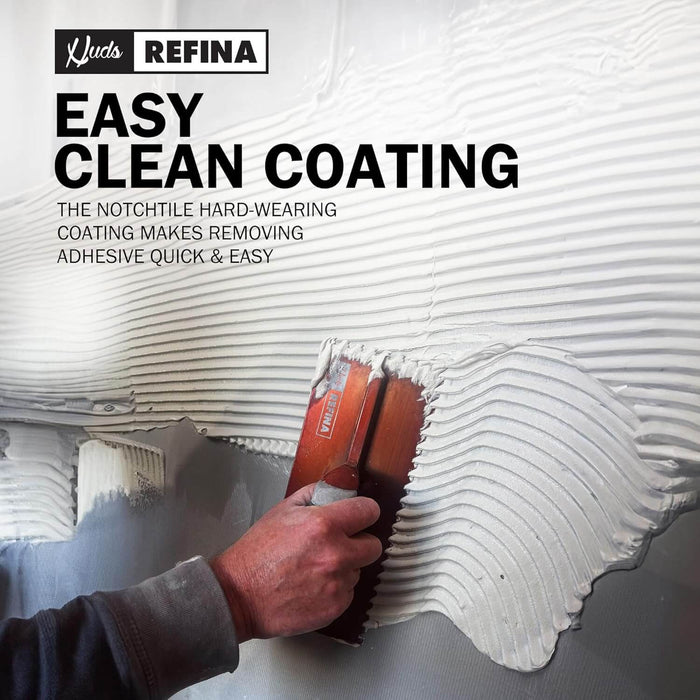 Refina 280X115MM NOTCHTILE Left Hand Soft Grip Trowel 2022806L