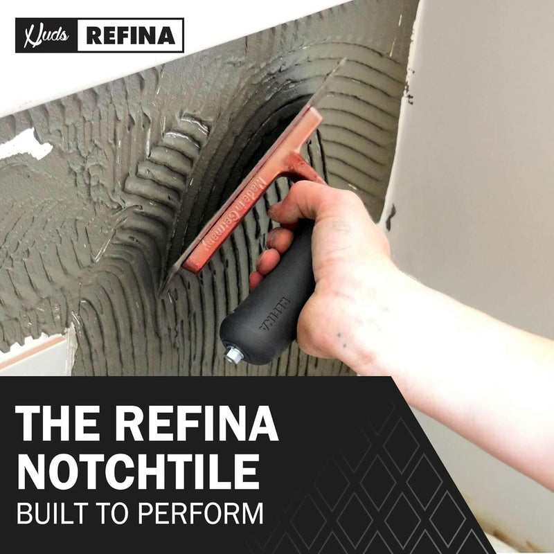 Refina 280X115MM NOTCHTILE Right Hand Soft Grip Trowel 2022806R