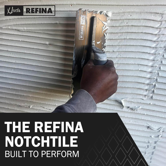 Refina 280X115MM NOTCHTILE Right Hand Soft Grip Trowel 2022810R