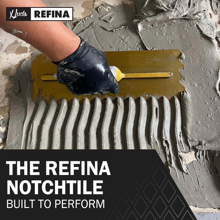 Refina 280X115MM NOTCHTILE Left Hand Soft Grip Trowel 2022812L