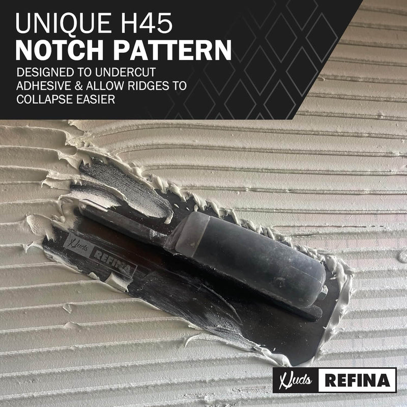 Refina 360X120MM NOTCHTILE XL Left Hand Soft Grip Trowel 2023610L
