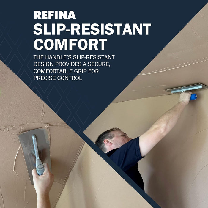 Refina FINATEX-1 355X120MM Stainless Steel Soft Grip Trowel 221914