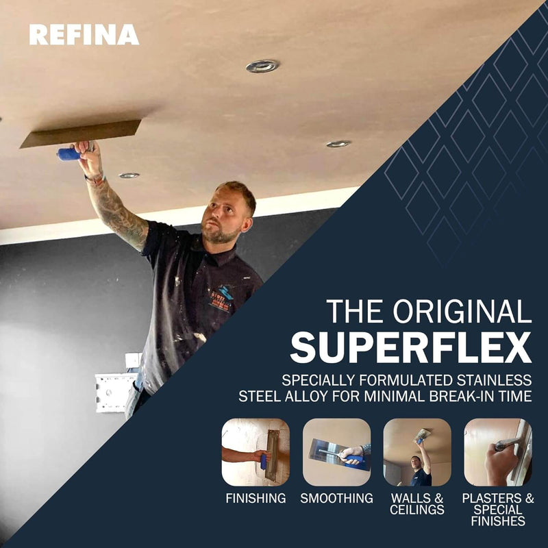 Refina SUPERFLEX-1 300X125 mm Stainless Steel Soft Grip Trowel 228193