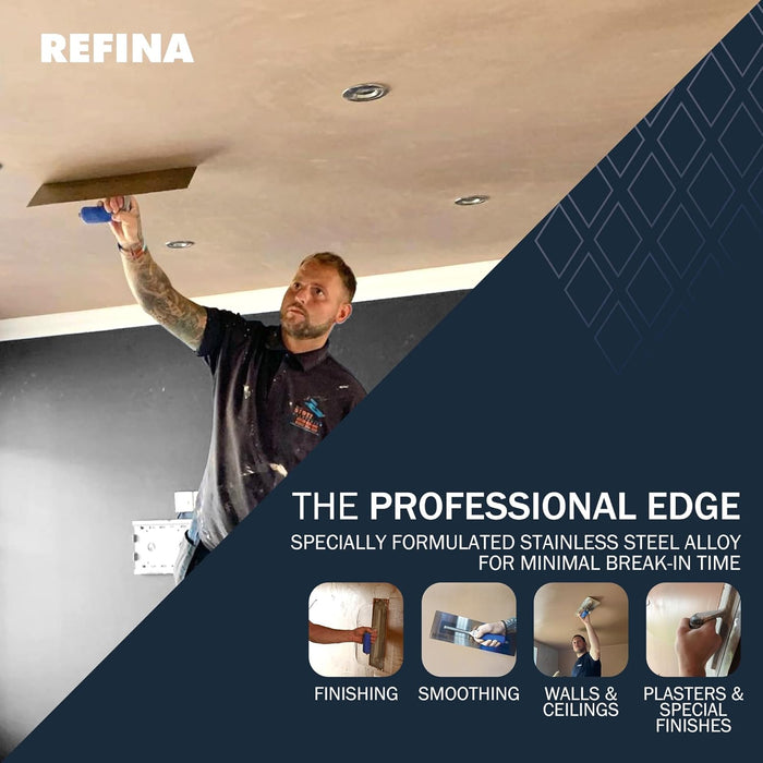 Refina SUPERFLEX-2 360X120MM Stainless Steel Soft Grip Trowel 228224