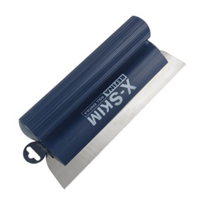 Refina Notched Spatula-rule 300mm S3 Triangular Notch 1.5x2.8xmm Stainless Steel Roll Grip 228284