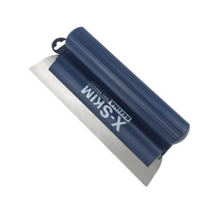 Refina Notched Spatula-rule 300mm S3 Triangular Notch 1.5x2.8xmm Stainless Steel Roll Grip 228284