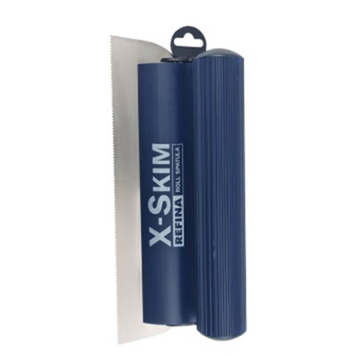 Refina Notched Spatula-rule 300mm S3 Triangular Notch 1.5x2.8xmm Stainless Steel Roll Grip 228284