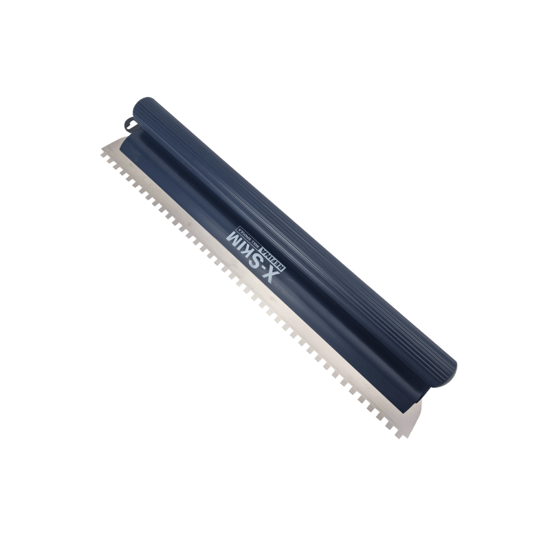 Refina Notched Spatula-rule 650mm C4 Square Notch 8x8x8mm Stainless Steel Roll Grip 228286