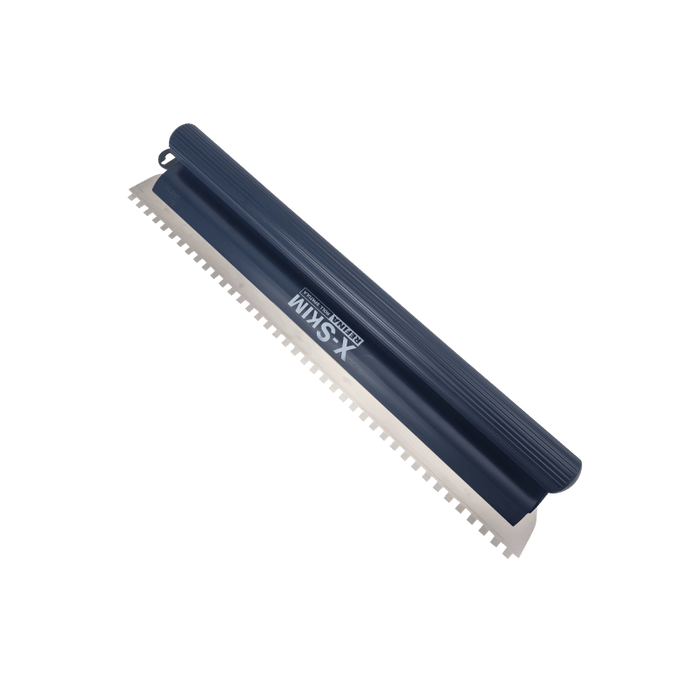 Refina Notched Spatula-rule 650mm C4 Square Notch 8x8x8mm Stainless Steel Roll Grip 228286